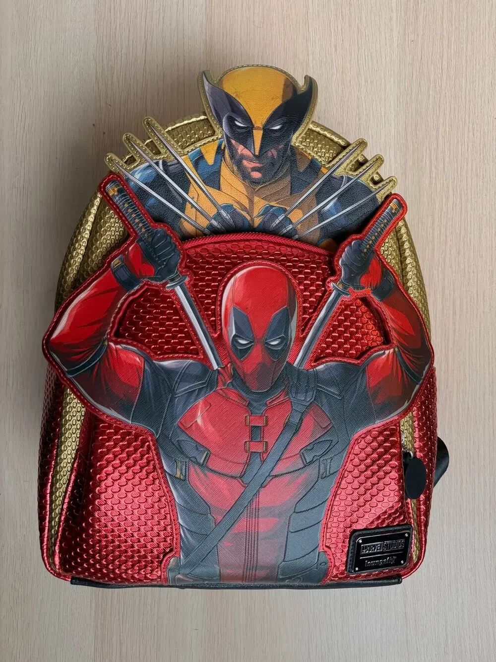 Rare Deadpool vs Wolverine Loungefly Backpack from D23 - NWT